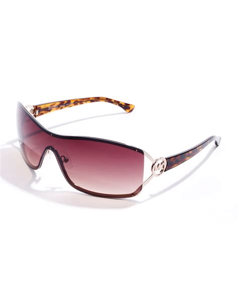 michael kors rimless brown sunglasses